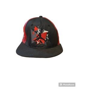 Air Jordan True Jumpman Vintage 90s Smapaback Hat Cap Size Youth Black Red